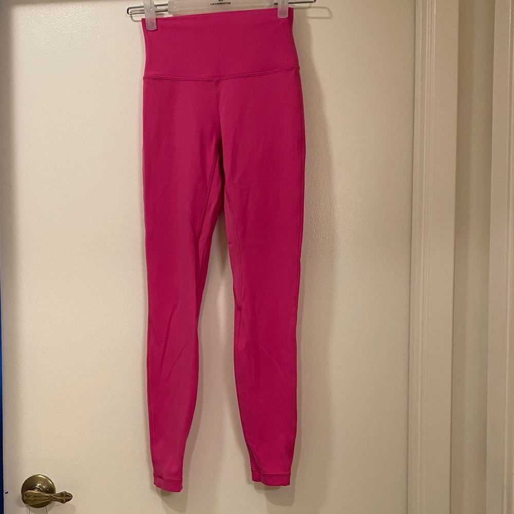 Authentic Lululemon Pink High-Waisted Leggings Women’s Size 4